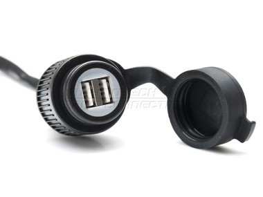 SW Motech Doppel-USB Steckdose mit Kabelbaum 12 V